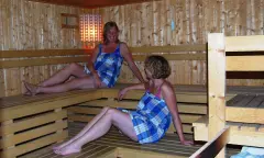 Gasten in de sauna